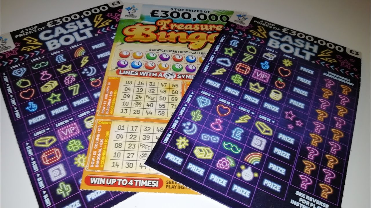 £3 Cash Bolt & £3 Treasure Bingo Scratch Cards. Lucky or Not?🍀🍀🍀 YouTube