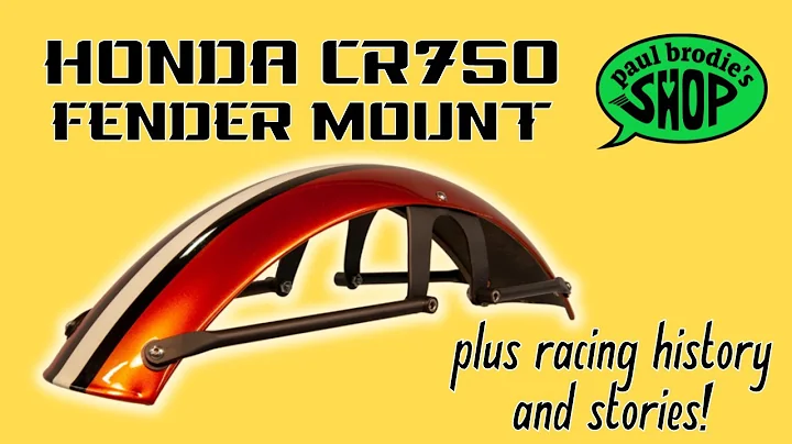 Mounting a Fender on a CR750 Race Bike // Paul Bro...