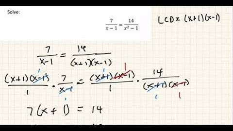 Solving Rational Equations - Example 3