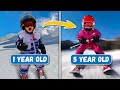 Skiing since age 1  mountain girl journey