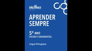 Aprender sempre 2021 5ª série português sequencia dois aula 1 e 2 Aprender sempre 2021 5ª série português sequencia dois aula 1 e 2