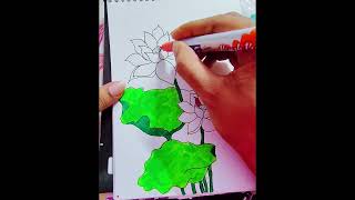 Nice 2 Lotus flower# drawing #flowers # #foryou #music #aciyaart