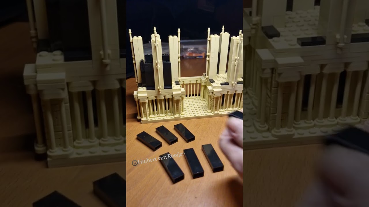 Reobrix Notre Dame - Bell tower & spire hyperlapse speedbuild