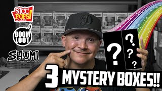 3 FUNKO Pop MYSTERY Boxes 📦 Shumi/Boomloot/Sicc Pops + OUTTAKES!!
