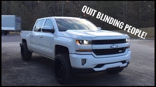 How to adjust headlights - 2016-2018 Silverado
