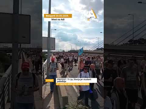 Protest: Ti i ja, Slavija, jer studenti pobeđuju