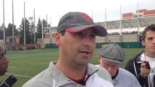 2014 USC Spring Practice #11 - Steve Sarkisian Presser
