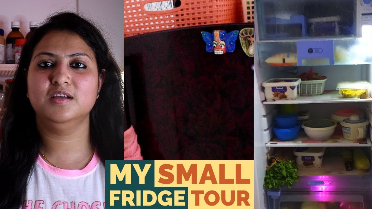 Indian small fridge tour | Fridge tour **without Organizer** | Very old and small fridge tour