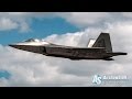 Usaf f22 raptor demo team arrival at eaa airventure oshkosh 2015