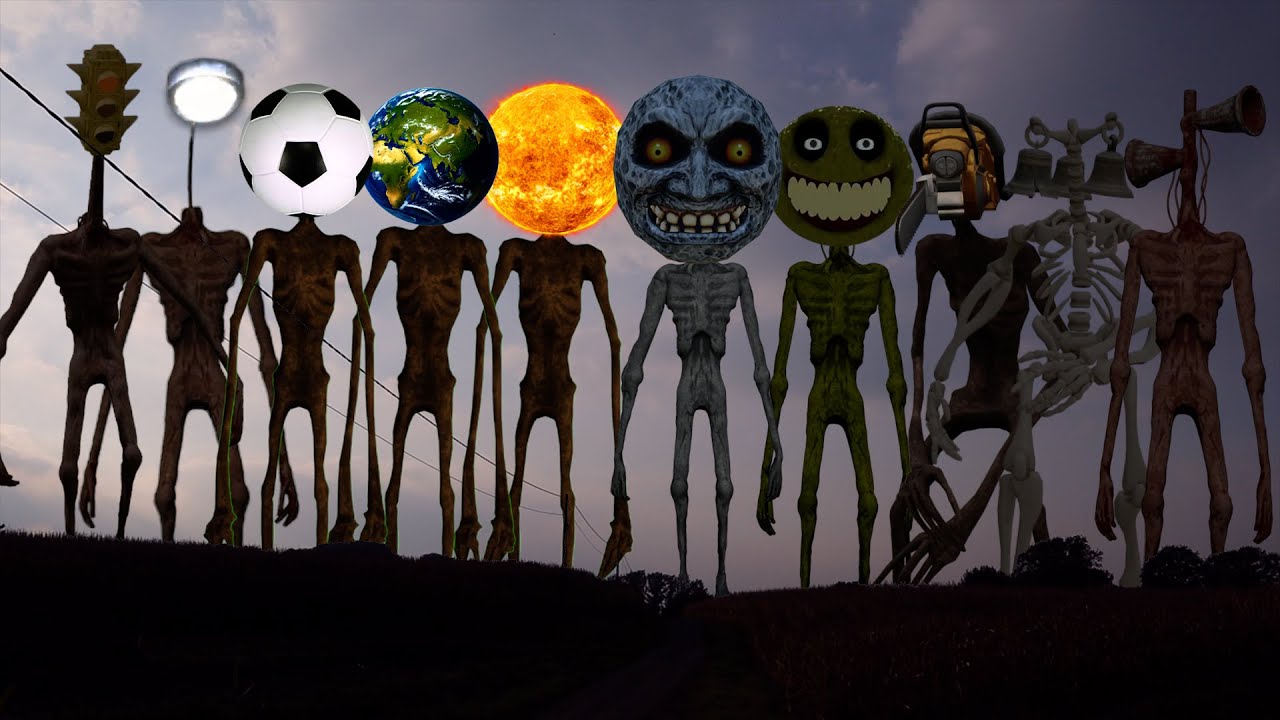 Siren Head, Light Head, Traffic Light Head & Bell Head VS ALL Different Siren Head Creatures #5