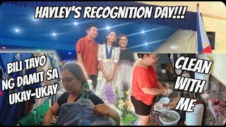 Clean with Me   Bili Tayo ng Damit sa Ukay-Ukay & Hayley's Recognition Day!!! - MichelleFamilyDiary