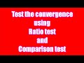 sequence of series | rato test | comparison test