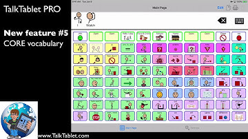 TalkTablet PRO - NEW feature #5 (CORE Vocbulary)