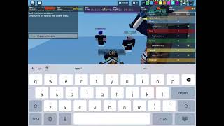 Please fix this glitch where u can’t place blocks  in Roblox bedwars