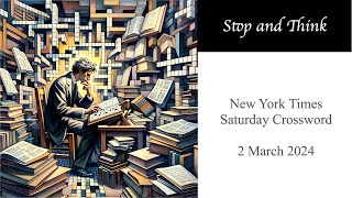 It helps if you also look at the down clues... NY Times Saturday Crossword forv2 March 2024