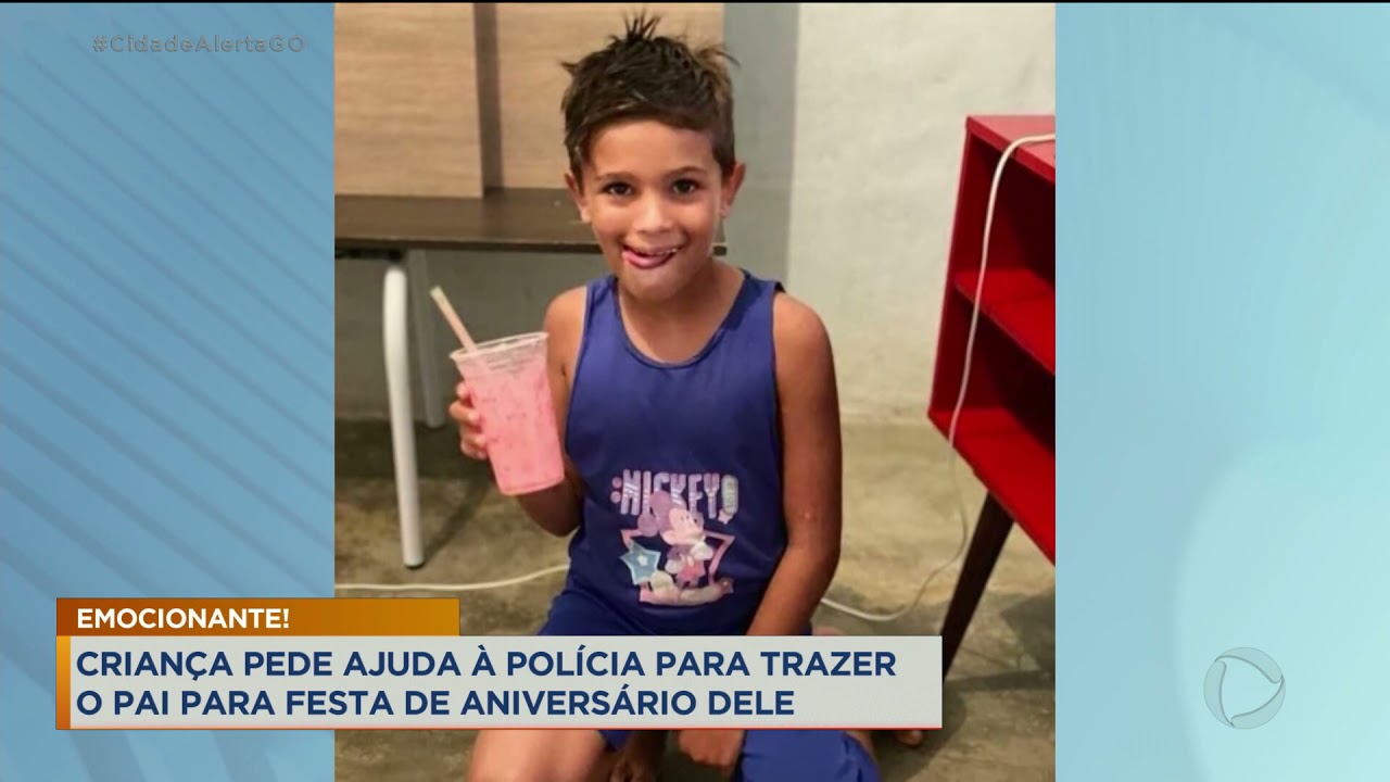 EMOCIONANTE! CRIANÇA PEDE AJUDA À POLÍCIA PARA TRAZER O PAI PARA FESTA DE ANIVERSÁRIO DELE
