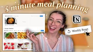 The Notion Meal Planner That Instantly Plans Your Week in One Click