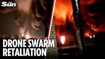 Ukraine hits Putin with 150 retaliation drone strikes targeting largest oil-loading port in Bryansk