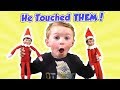 Elf on the Shelf - He Touched the Elves and We Play Kids Games