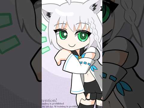 白上フフブキ #イラストメイキング #drawing  #hololive