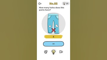 BRAIN OUT NO 82 How many holes does this pants have? (Walkthrough)