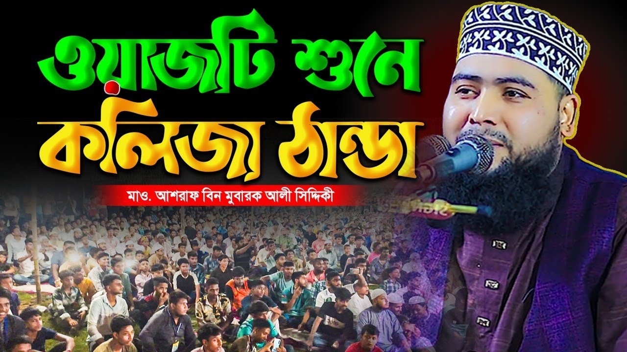 ওয়াজটি শুনে কলিজা ঠান্ডা | Mawlana Ashraf Bin Mubarak Ali Siddique Waz_01776098023