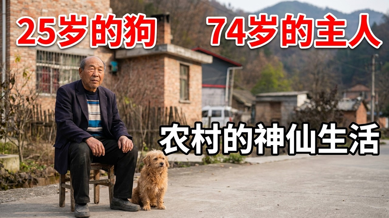 农村25岁的狗和他74岁的主人的轻奢生活|The Modest Luxury Life of a 25-Year-Old Village ...