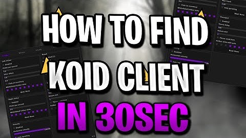 HOW 2 FIND KOID CLIENT IN 30S ???? (LOOK COMMENT OR DESC!!!!!)