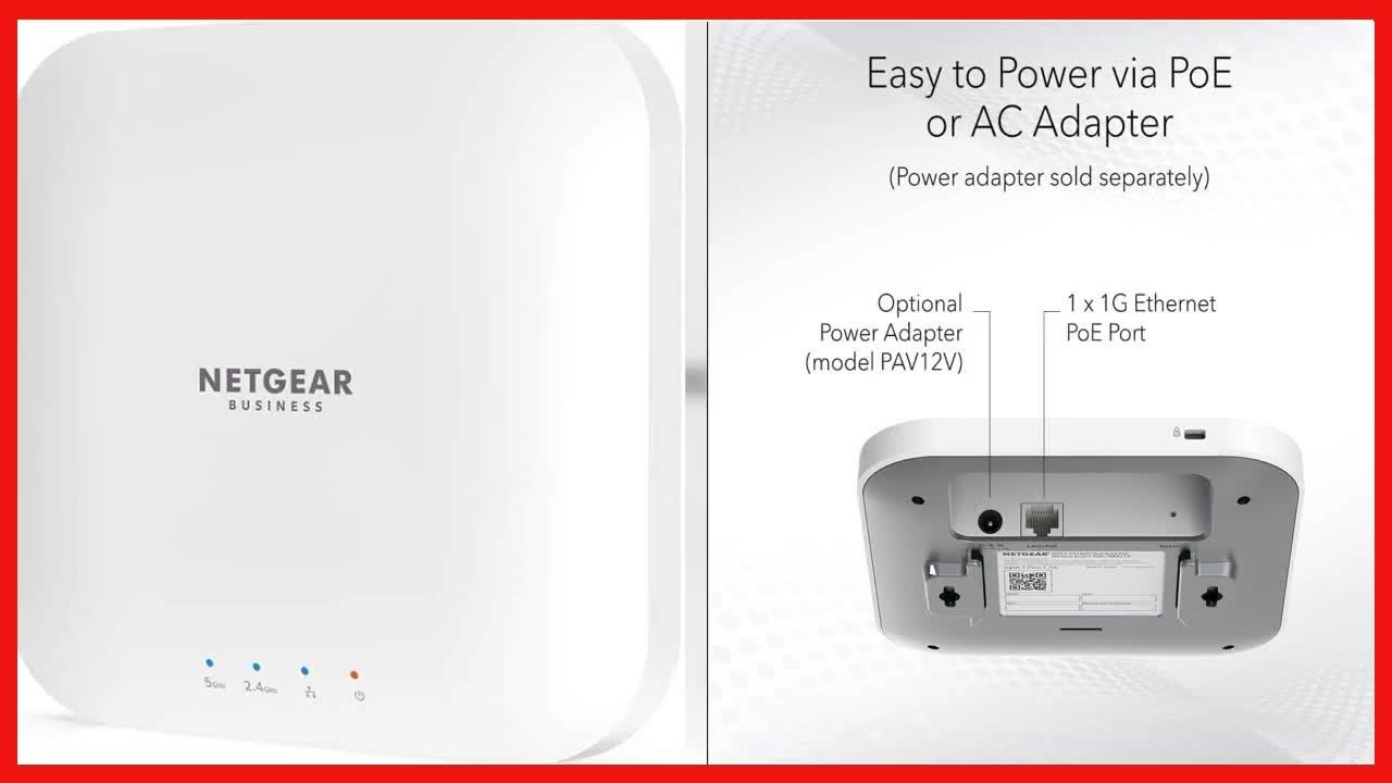 NETGEAR WAX214 WiFi 6 AX1800 PoE Access Point: Reliable High-Speed
