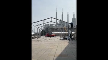 Tent building process, welcome to consult.#tent#stage#layher#scaffolding#dj#concert#event#music