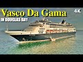 Vasco Da Gama (Nicko Cruises) in Douglas Bay, Isle of Man. Feat. Ben-My-Chree (IOMSPco) 15 08 2022