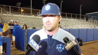 Coach Dean Reviews UNO Baseball's 11-8 Win Over No. 2 LSU (2/21/17) screenshot 5