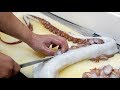 Japanese Street Food - GIANT OCTOPUS LEG Tentacles Okinawa Seafood Japan