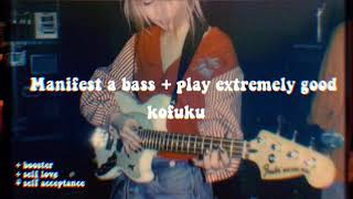 ୨| Manifest A Bass + Play Extremely Good ♡ Booster, Self Love And Self Acceptance Added ♡ Resimi