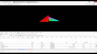 9- webgl two triangles and a cube