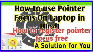 #SachiBajpai #PointerFocusRegister How to use mouse pointer/ Laptop me pointer focus Kaise use Karen