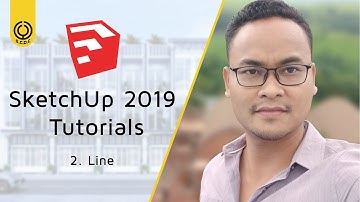 មេរៀនប្រើប្រាស់កម្មវិធី SketchUp 2019 - SketchUp 2019 Khmer Tutorial - Line