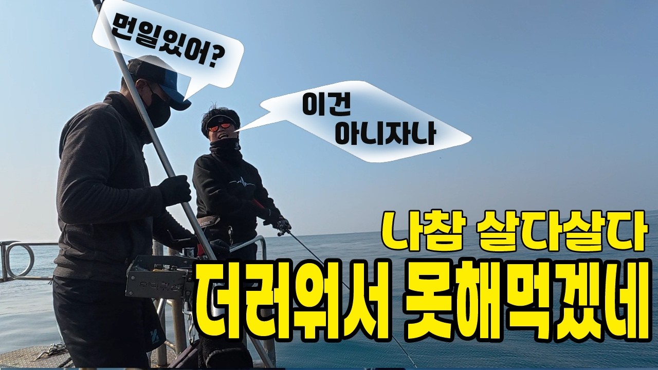 낚시하다 이런 악운의 연속은 처음입니다 #심해갑오징어 #갑오징어낚시