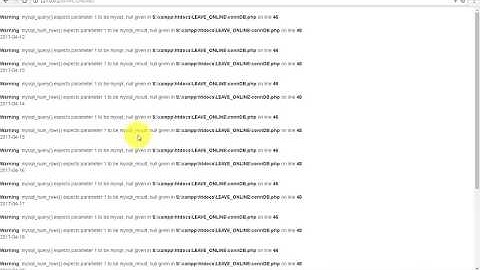 แก้ปัญหา Warning mysqli query expects parameter 1 to be mysqli, null given in