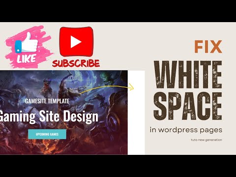 Fix White Space On Your WordPress Website | Easy And Quick solution