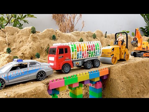 Collection funny videos toy bridge construction