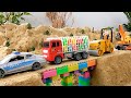 Collection de vidos amusantes de vhicules de construction de ponts jouets