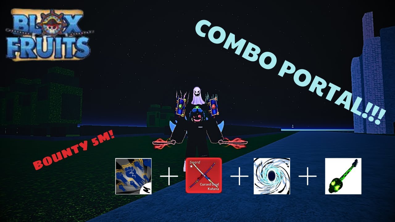 Portal Fruit Combo + God Human +CDK + Soul Guitar (Blox Fruits