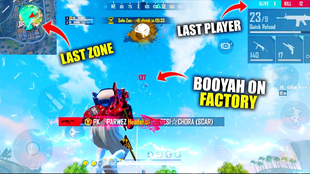 Last Zone On Factory "Kya Booyah Hoga" ? Garena Free Fire Last Zone ...