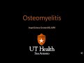 Imaging of Osteomyelitis
