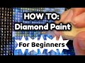 What is diamond painting how to diamond paint for beginners  basic instructions for new artists