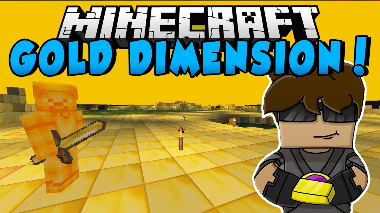 Minecraft Mods SKYDOESMINECRAFT 'S GOLD DIMENSION! (New Gold Items