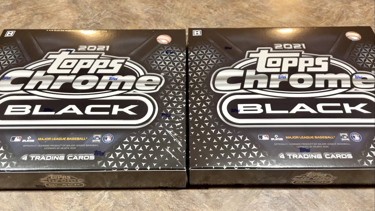 NEW RELEASE!  2021 TOPPS CHROME BLACK BASEBALL CARDS!