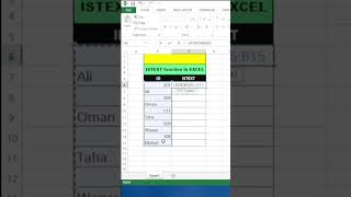 IsText Function in Excel #excel #shorts