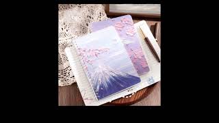 Creative A5 Coil Book Thickened Anime Oil Painting Cover Notebook #journal #journaling